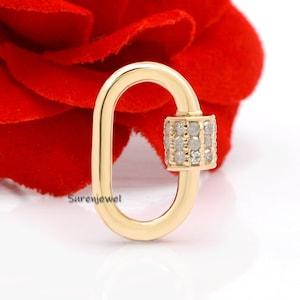 925 silver carabiner lock, diamond gold screw with silver wire carabiner lock, all size oval carabiner lock jewelry supplier