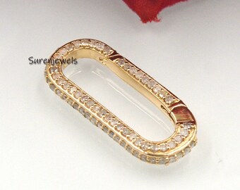 14 kt geelgouden diamantversterkingsslot slot