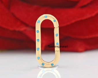 9K Yellow Gold Charm Enhancer: Diamond Lock Pendant (20x10mm)