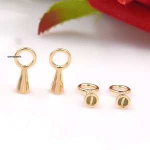 14K Gold Connector Lock, Chain Connector Lock, Charm Connector Lock, Gold Snap Link Lock, Connector Push lock, 14K Gold Lock, Gold Push Lock