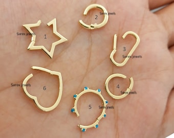 14K Gold Charm Holder Enhancer: Multi-Link Solid Gold