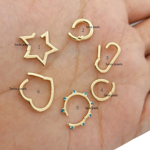 Wholesale 14K Gold Enhancer Charm Holder, Charm Holder Gold, 14k Gold Enhancer, Gold Charm Holder, Solid gold enhancer, Multi Links