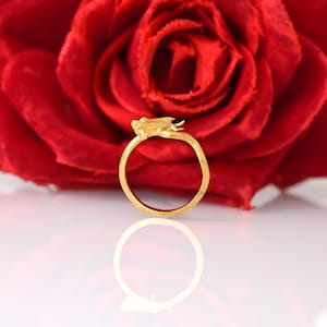 Anillo triangular minimalista de plata 925, anillo geométrico, anillo de plata, anillo minimalista, anillo triangular de diseñador imagen 12
