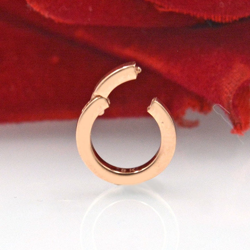 14K Gold Round Charm Holder Enhancer, Multi Charm - Suren Jewels | SKU: SJA1528-