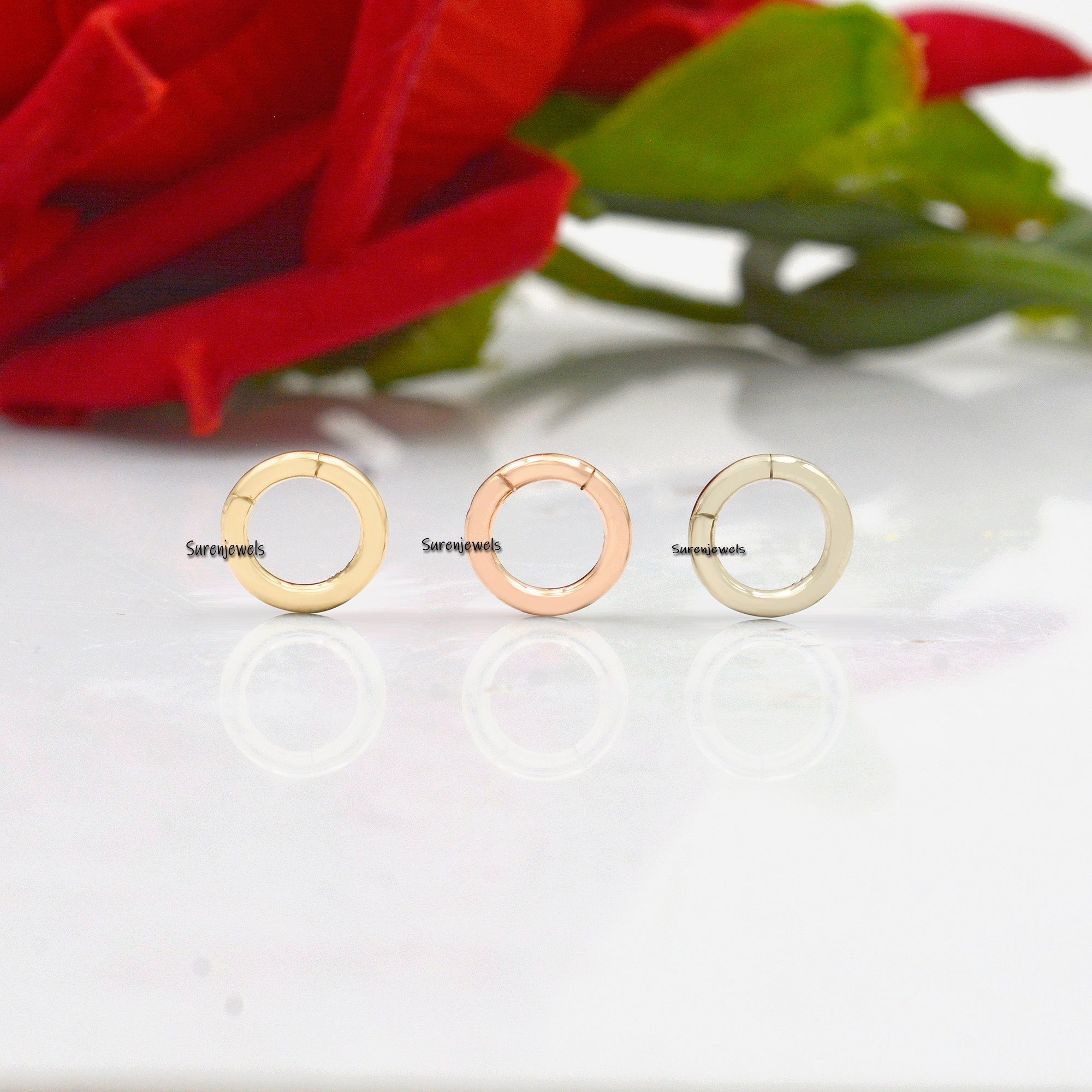 925 Silver Round Charms Holder: Enhancer Clasp Pendant - View 4 - Suren Jewels | SKU: SJP482-SLWG-10M