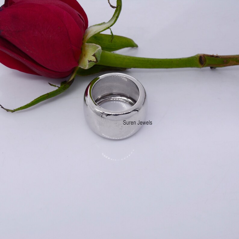 Dainty Cigar Ring Cigar Band Ring 925 Cigar Plain Cigar Band Ring Thick Cigar Band Wedding Band Cigar Ring Gold Plated Cigar Band Ring