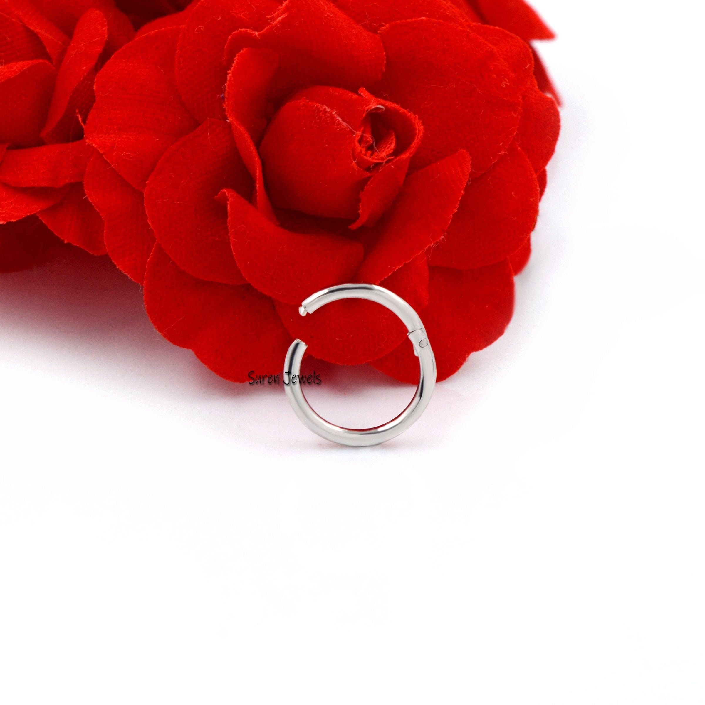 925 Silver Circle Charm Holder: Endless Clicker (15mm) - View 2 - Suren Jewels | SKU: SJP681-SLYG-15M