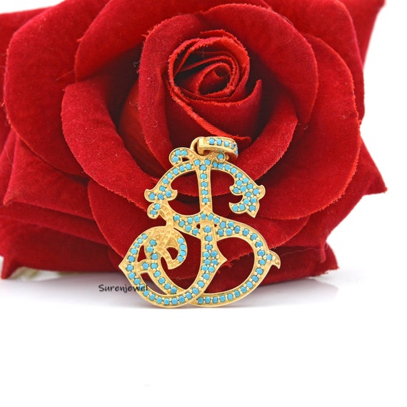 【国内発送】GF* 文字入れ パーソナル ネックレス/gold.silver 925 Sterling Silver Monogram Pendants, Cubic Zircon Monogram