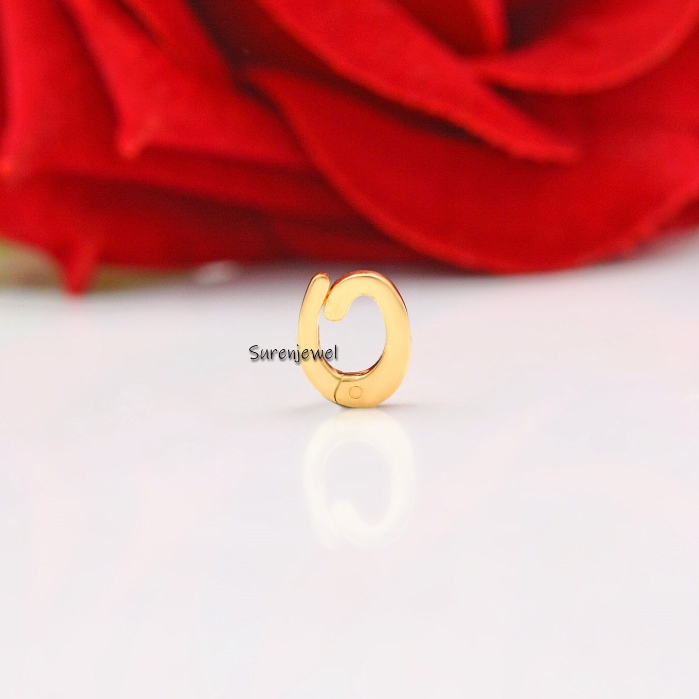 14k Solid Gold Charm Holder: Multiple Charm Enhancer Connector - View 2 - Suren Jewels | SKU: SJP1033-SLYG-10M