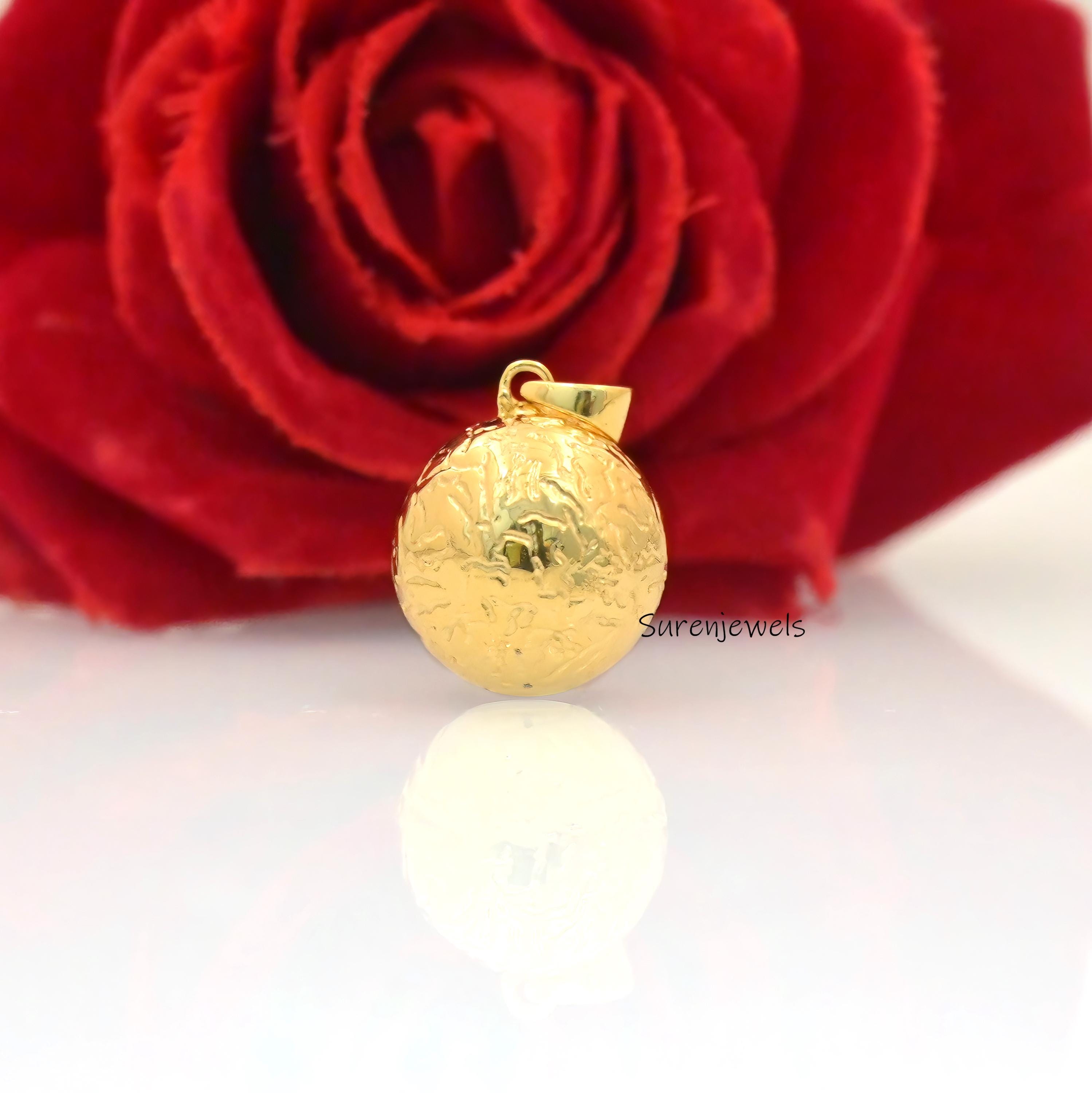 14k Gold Bird Pendant: Gemstone Chick, Designer Animal Jewelry - View 6 - Suren Jewels | SKU: sjp4487,sjp4688