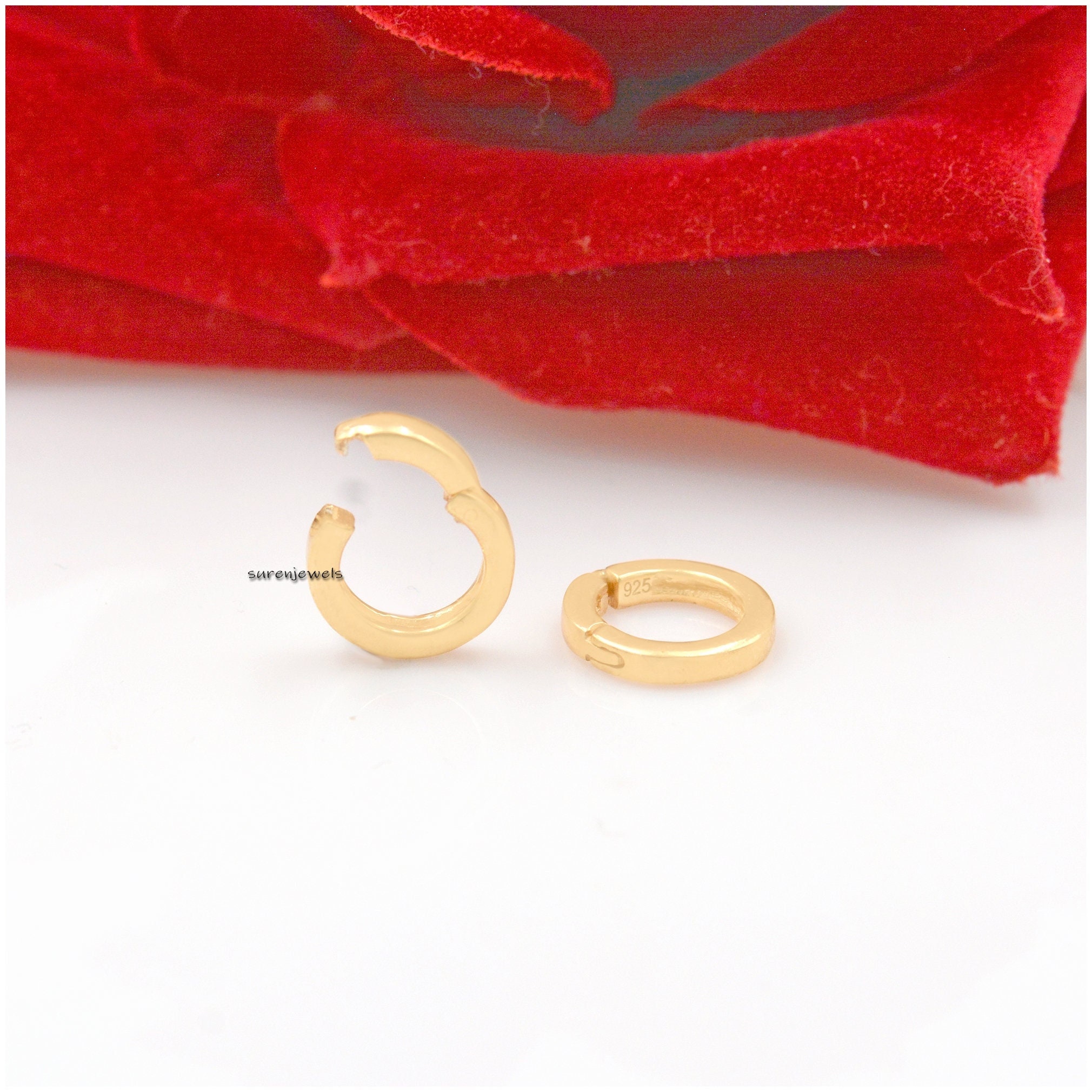 14K Gold Charm Enhancer: Round Multi Charm Holder - View 3 - Suren Jewels | SKU: SJP1280-SLYG-10