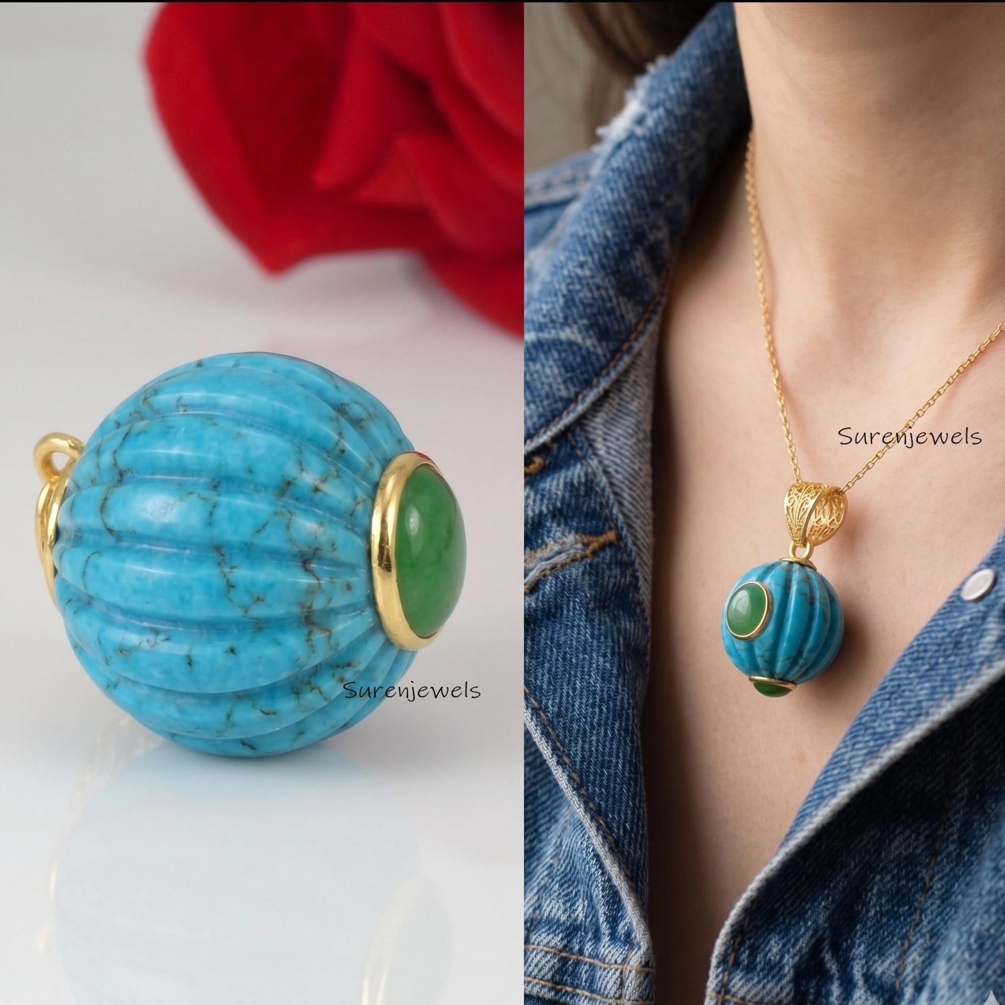 Labradorite Ball Pendant, Gemstone Ball Pendant, Designer Ball Pendant, Handmade Ball Pendant, Gemstone Round Ball, Gemstone