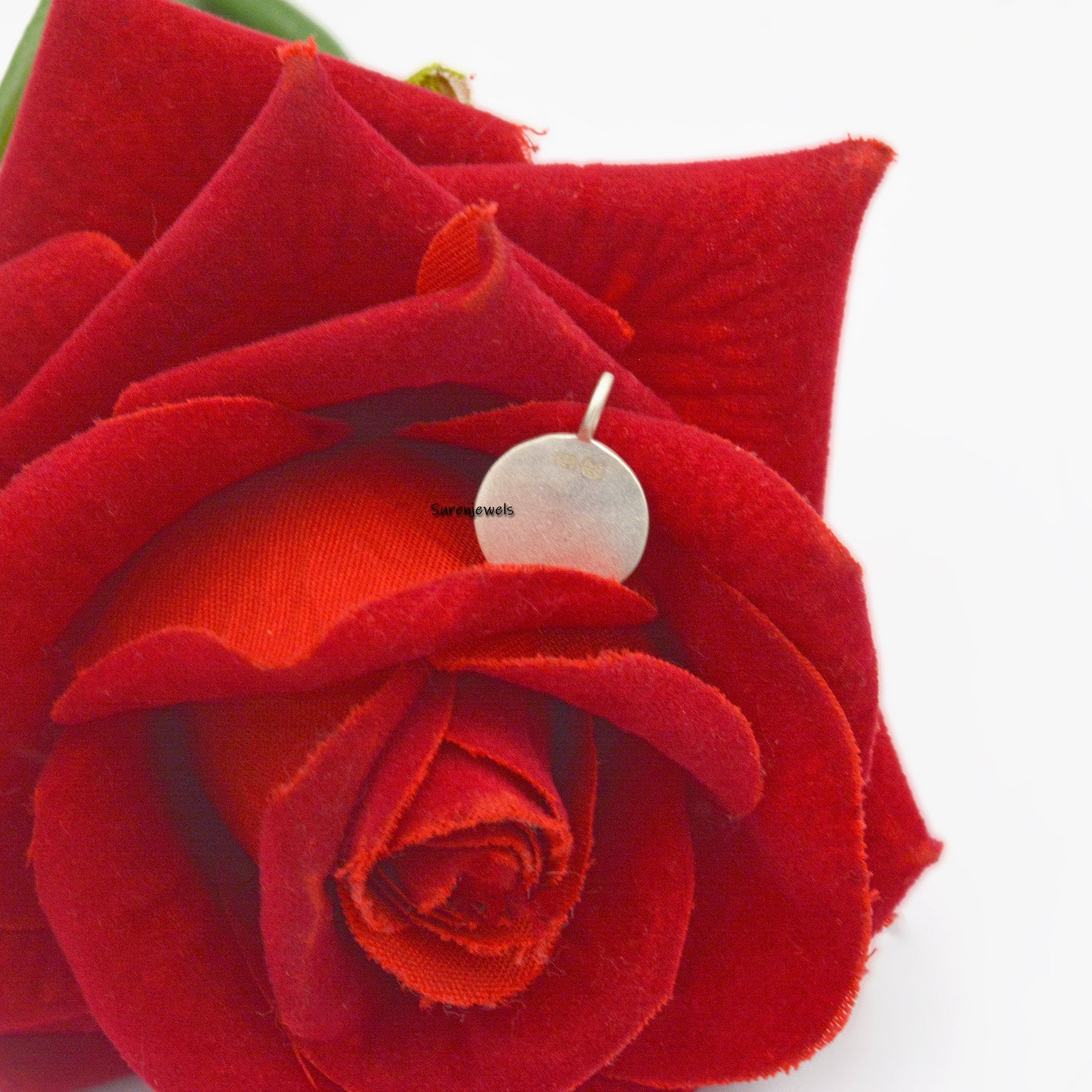 14k Gold Semicolon Charm: Dainty Handmade Pendant - View 2 - Suren Jewels | SKU: SJP538-SLWG-12M