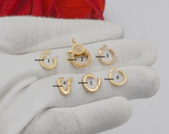 14K Gold Charm Holder Enhancer: Wholesale Jewelry Supplies