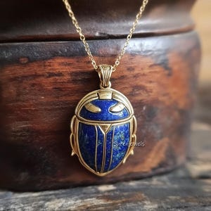 Mini Scarab Malachite Charm