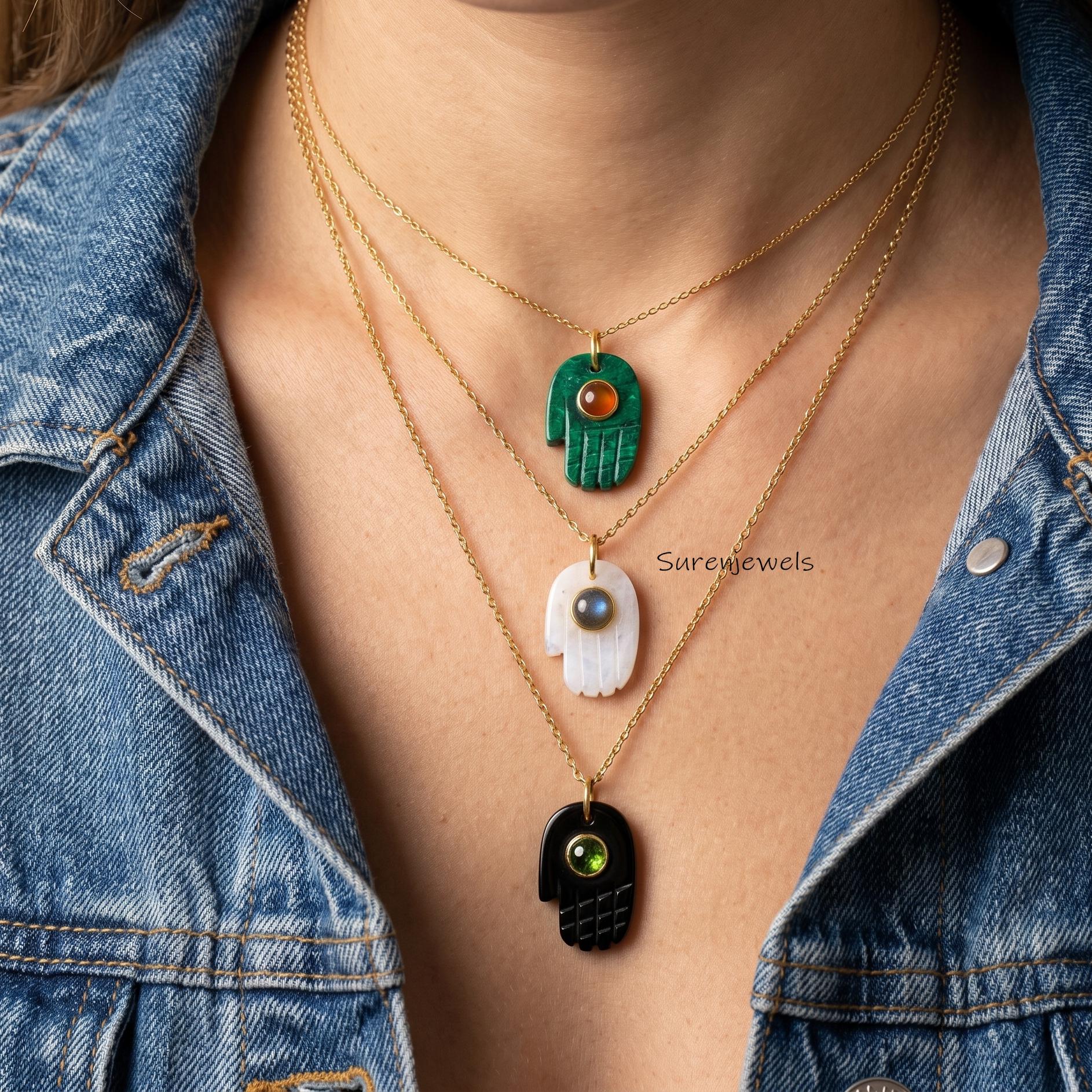 Lapis Figa Fist Pendant, Gold Lapis Lazuli Figa Fist Wearing Pendant, Gemstone Figa Pendant, Mano Figa Pendant, Good Luck Man