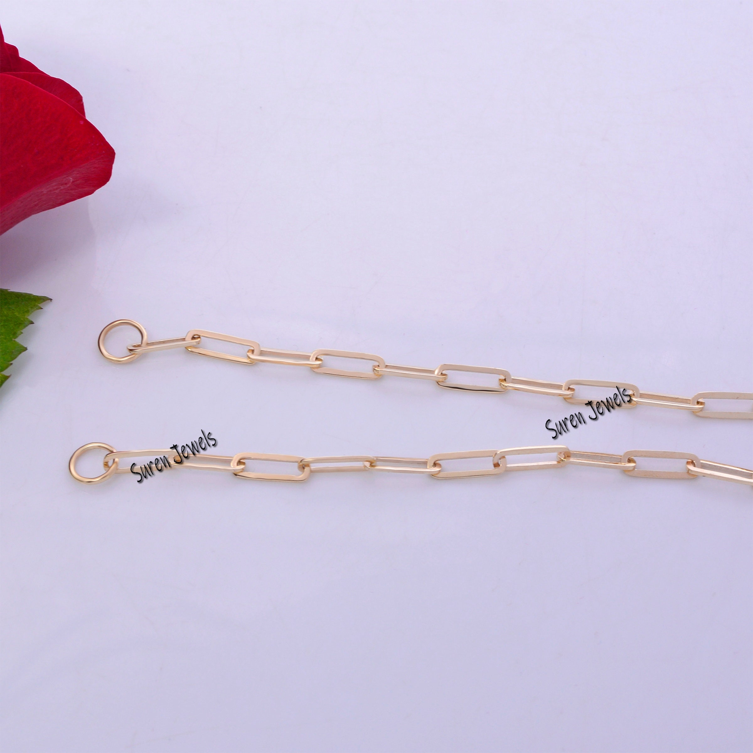 925 Silver Paper Clip Chain Necklace paperclip chain link Etsy