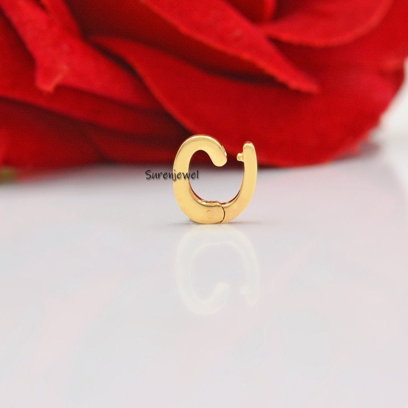 14k Solid Gold Charm Holder: Multiple Charm Enhancer Connector - Suren Jewels | SKU: SJP1033-SLYG-10M