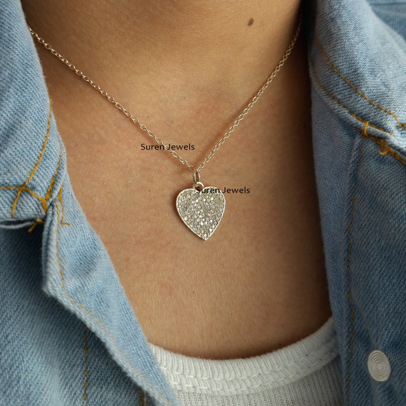 OROVI Damen Goldschmuck, Herz Anhänger Aus 9 Karat (375) Gelbgold Mit