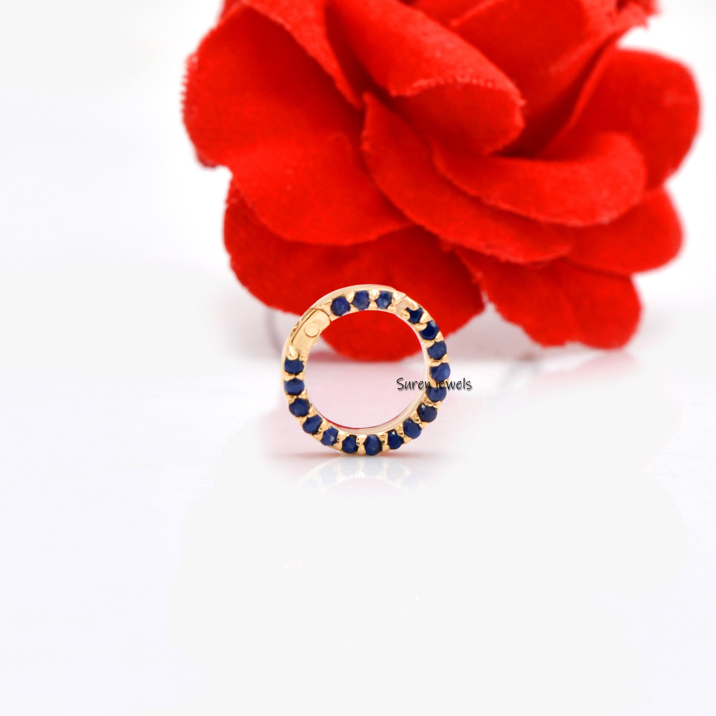 14k Gold Diamond Charm Holder: Round Charm Enhancer, Connector - View 6 - Suren Jewels | SKU: SJF119-14KYGPSP