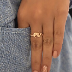 Anillo triangular minimalista de plata 925, anillo geométrico, anillo de plata, anillo minimalista, anillo triangular de diseñador imagen 7