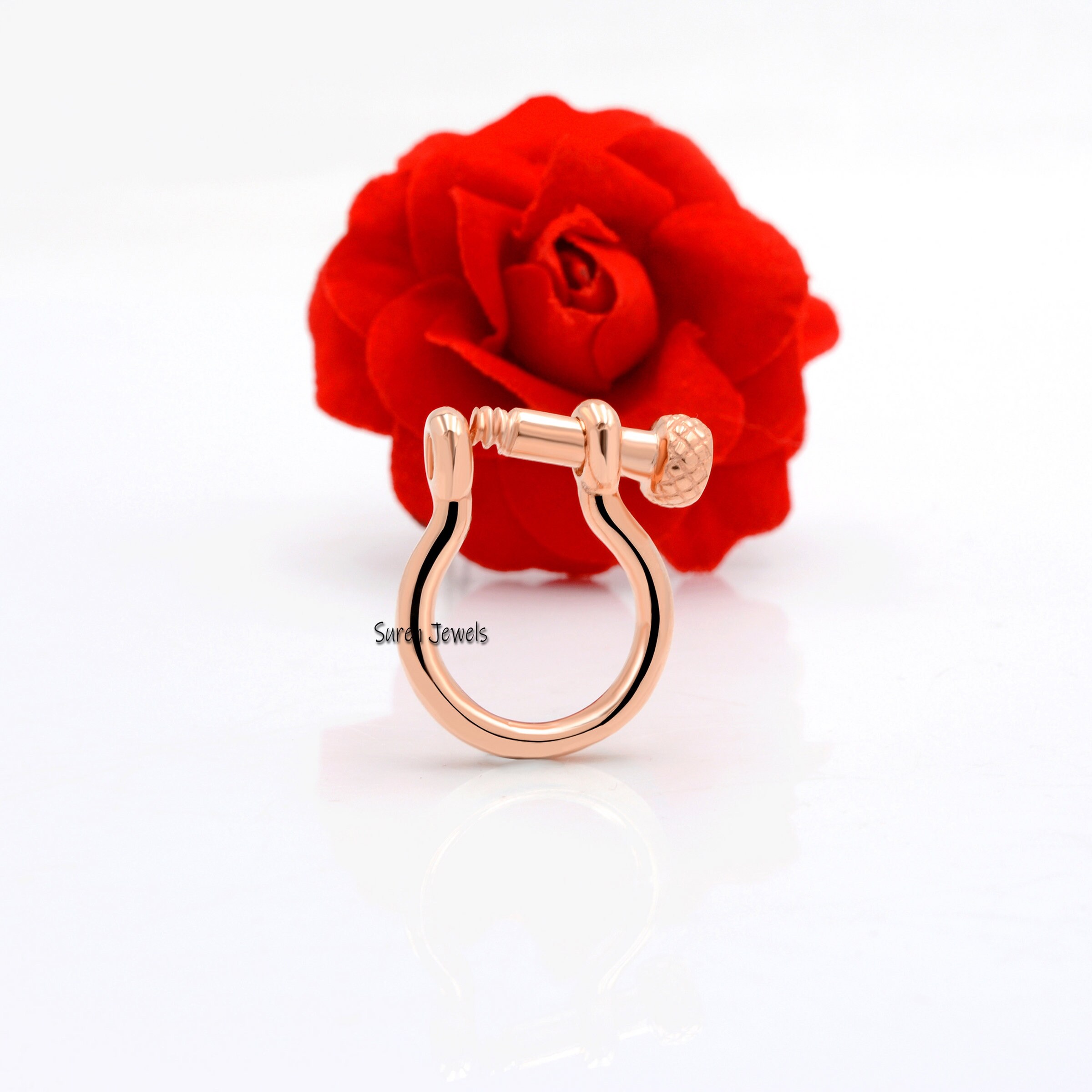 925 Silver Horseshoe Snaffle Bit Necklace: Shackle Clasp - View 3 - Suren Jewels | SKU: SJP72-SLYG-N22-18I