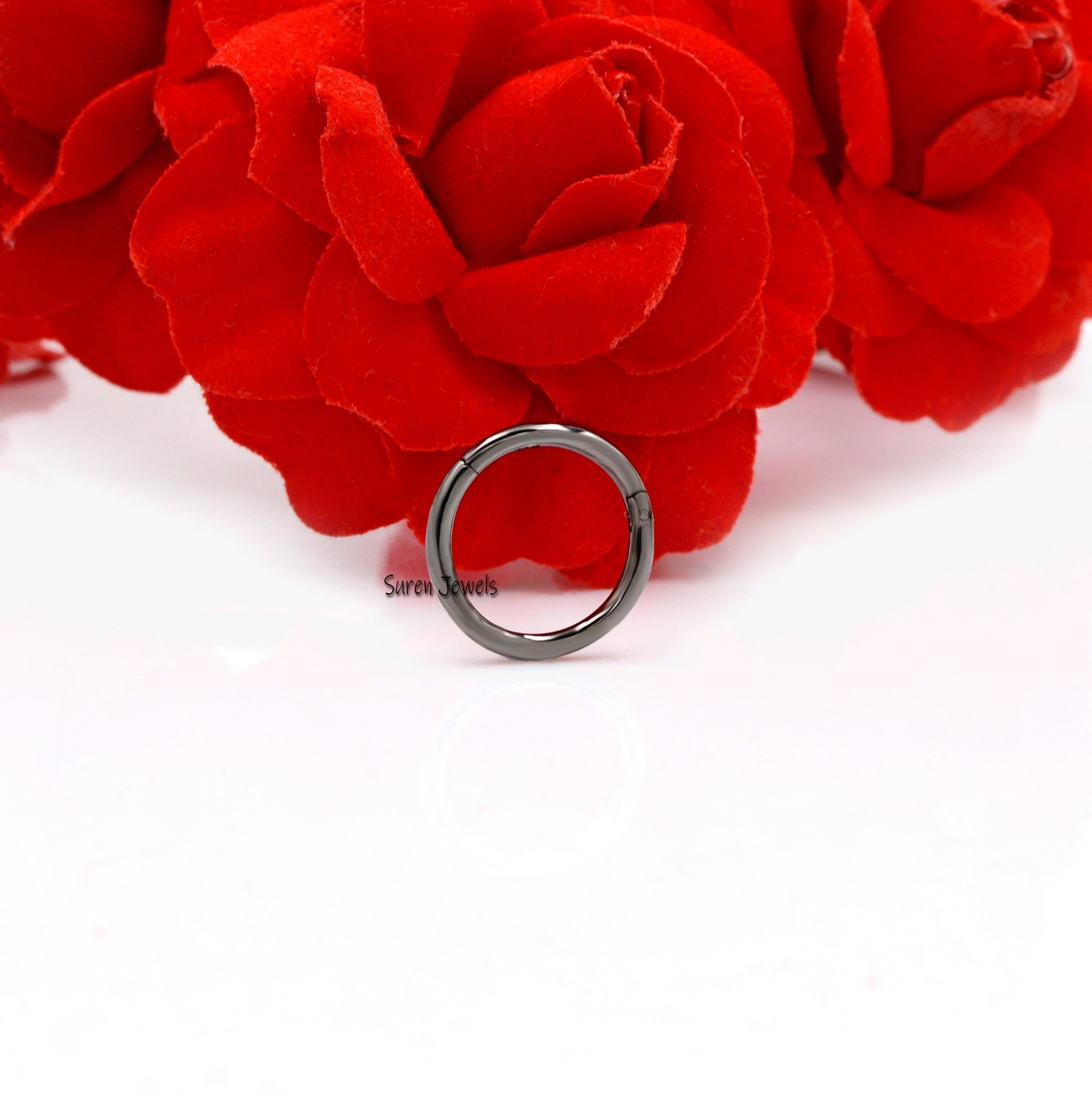 925 Silver Circle Charm Holder: Endless Clicker (15mm) - View 6 - Suren Jewels | SKU: SJP681-SLYG-15M