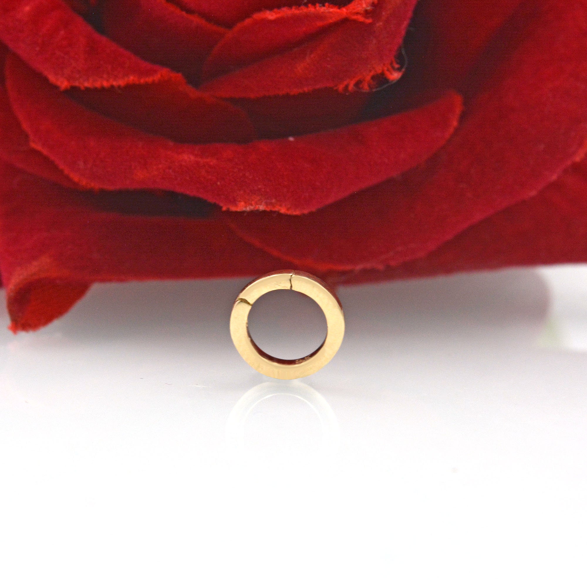 14K Gold Round Charm Holder Enhancer, Multi Charm - View 3 - Suren Jewels | SKU: SJA1528-