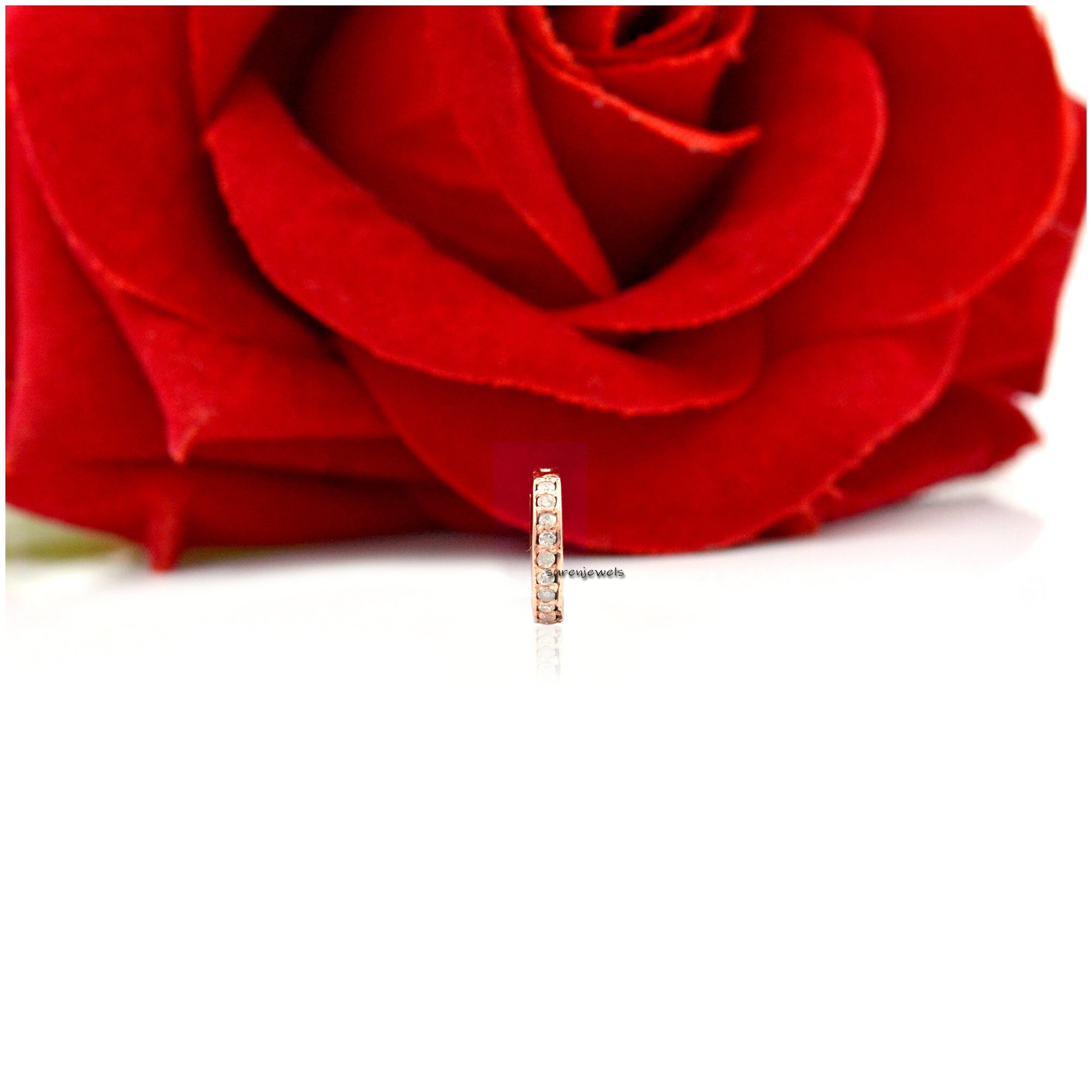 14K Gold Diamond Charm Enhancer: Multi Charm Holder - View 6 - Suren Jewels | SKU: SJP686-14KWGDI-12M