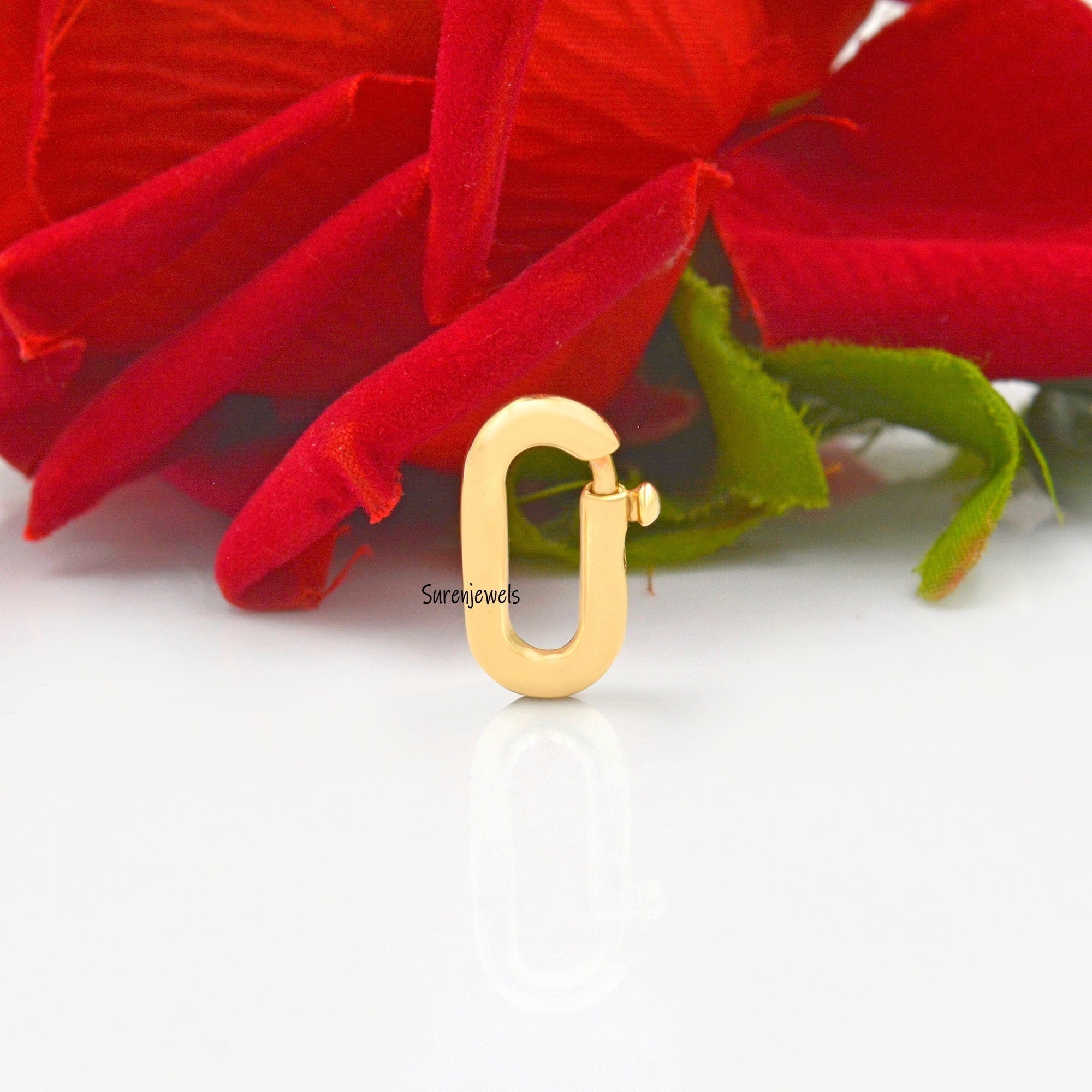 14K Gold Charm Enhancer Holder: Multi-Link Connector - Suren Jewels | SKU: SJL1194-SLYG