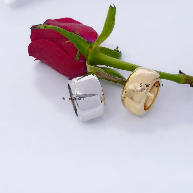 Dainty Cigar Ring Cigar Band Ring 925 Cigar Plain Cigar Band Ring Thick Cigar Band Wedding Band Cigar Ring Gold Plated Cigar Band Ring