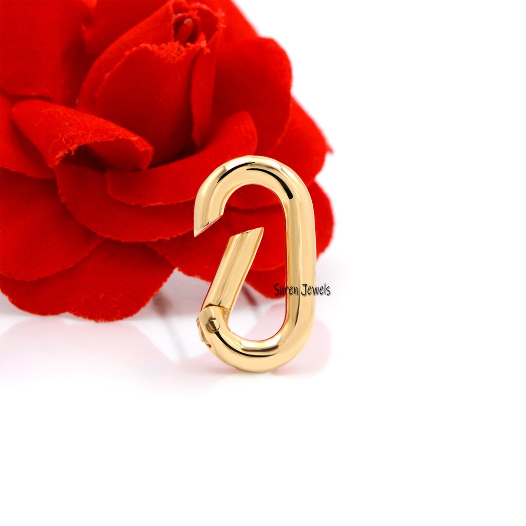 Oval Charm Holder Pendant, Silver Charm Holder Pendant, Silver Oval