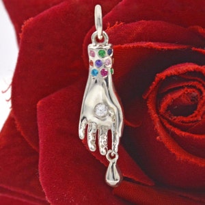 925 Silver Figa Hand Pendant, Mano Fico Figa Pendant, Silver Figa Hand, Good Luck Figa Charm, Protection Figa Charm Jewelry,