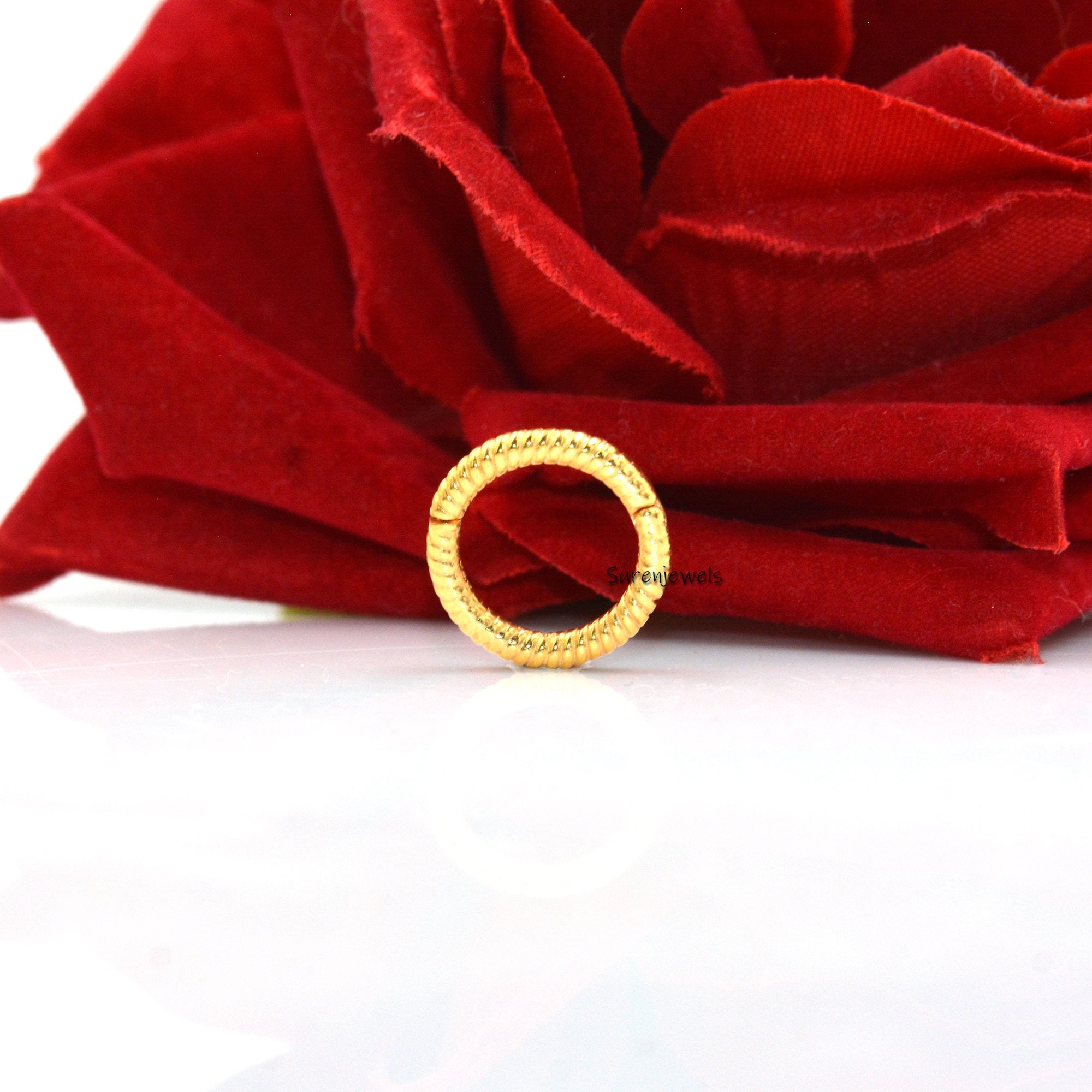 14k Gold Twisted Enhancer Lock Clasp - View 3 - Suren Jewels | SKU: SJP1403-SLNS-15M