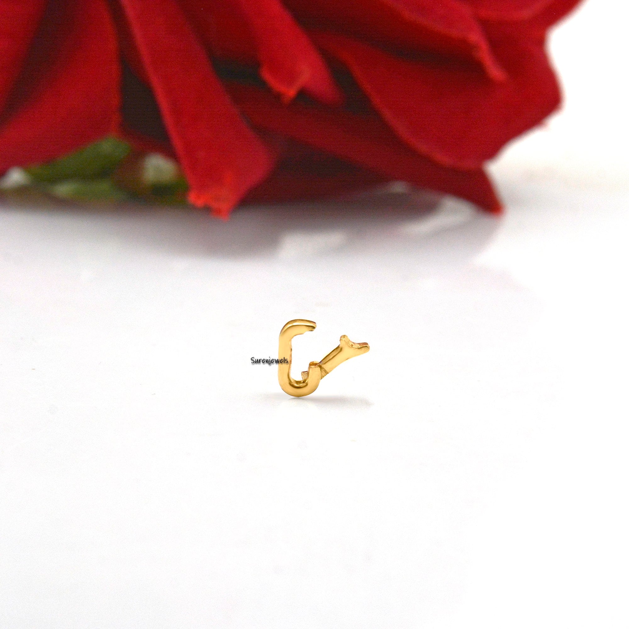 14K Gold Charm Holder: Enhancer Link for Charms - View 5 - Suren Jewels | SKU: SJP956-14KYG-7M