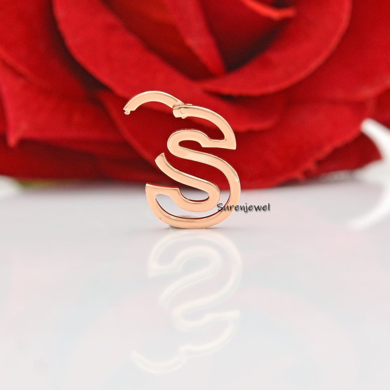 9K Gold Link Lock: Charm Holder Enhancer (18mm) - Suren Jewels | SKU: SJP978-SLRG-S