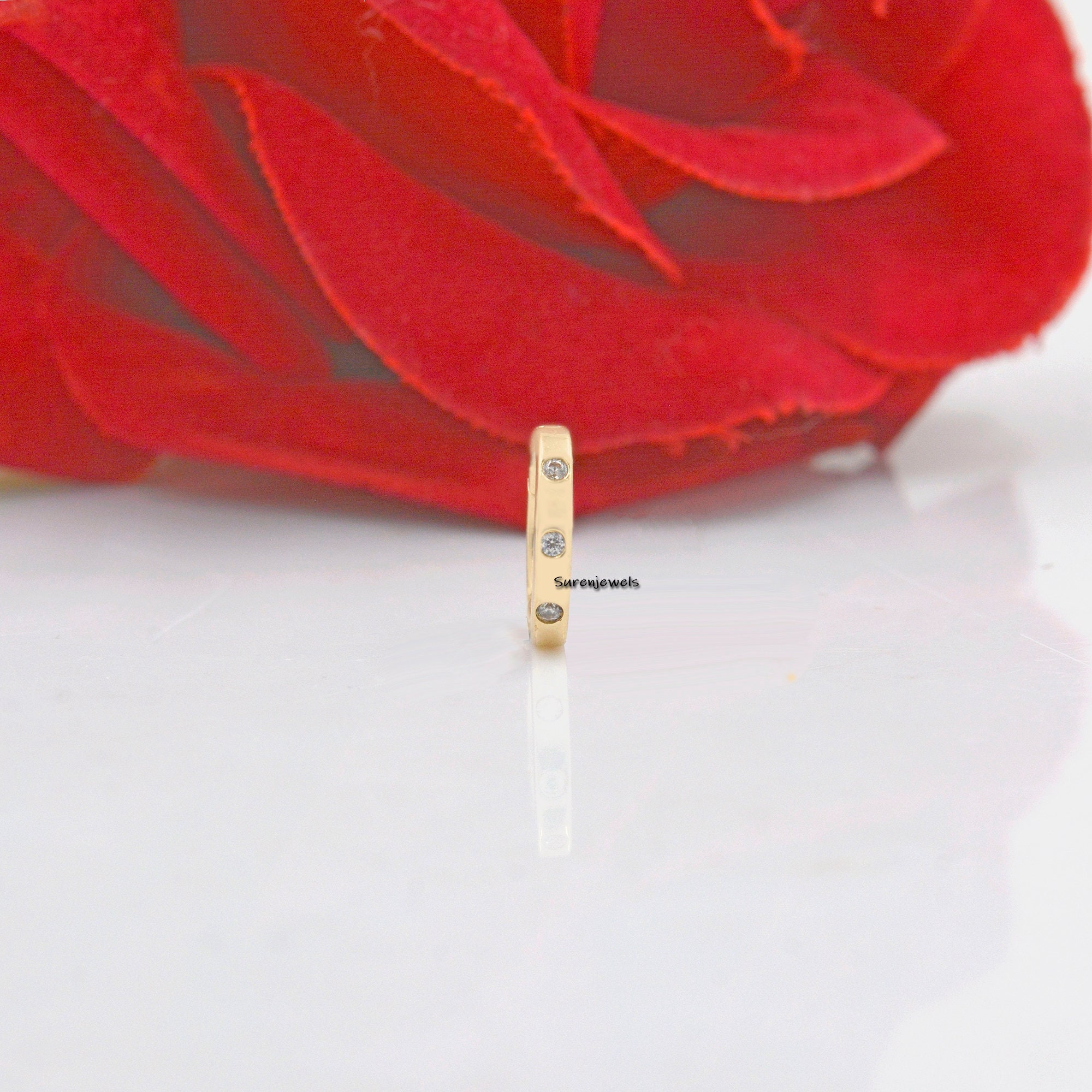 14K Gold Oval Enhancer: Openable Charm Connector (12x10 MM) - View 2 - Suren Jewels | SKU: SJP1177-SLYGDI