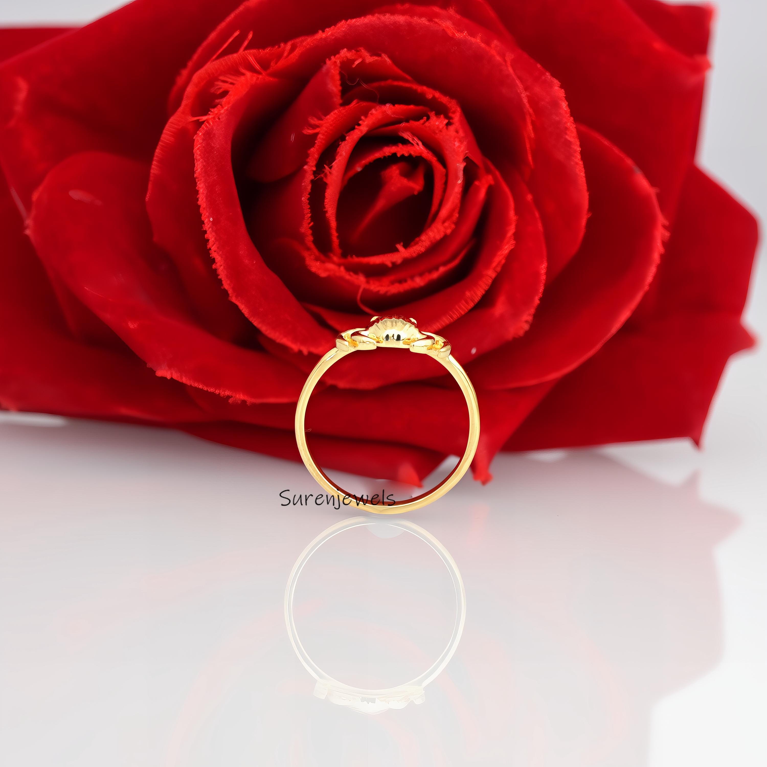 14k Gold Crab Ring: Cancer Zodiac Horoscope Jewelry - View 5 - Suren Jewels | SKU: sJR2781-SLYG-US-9