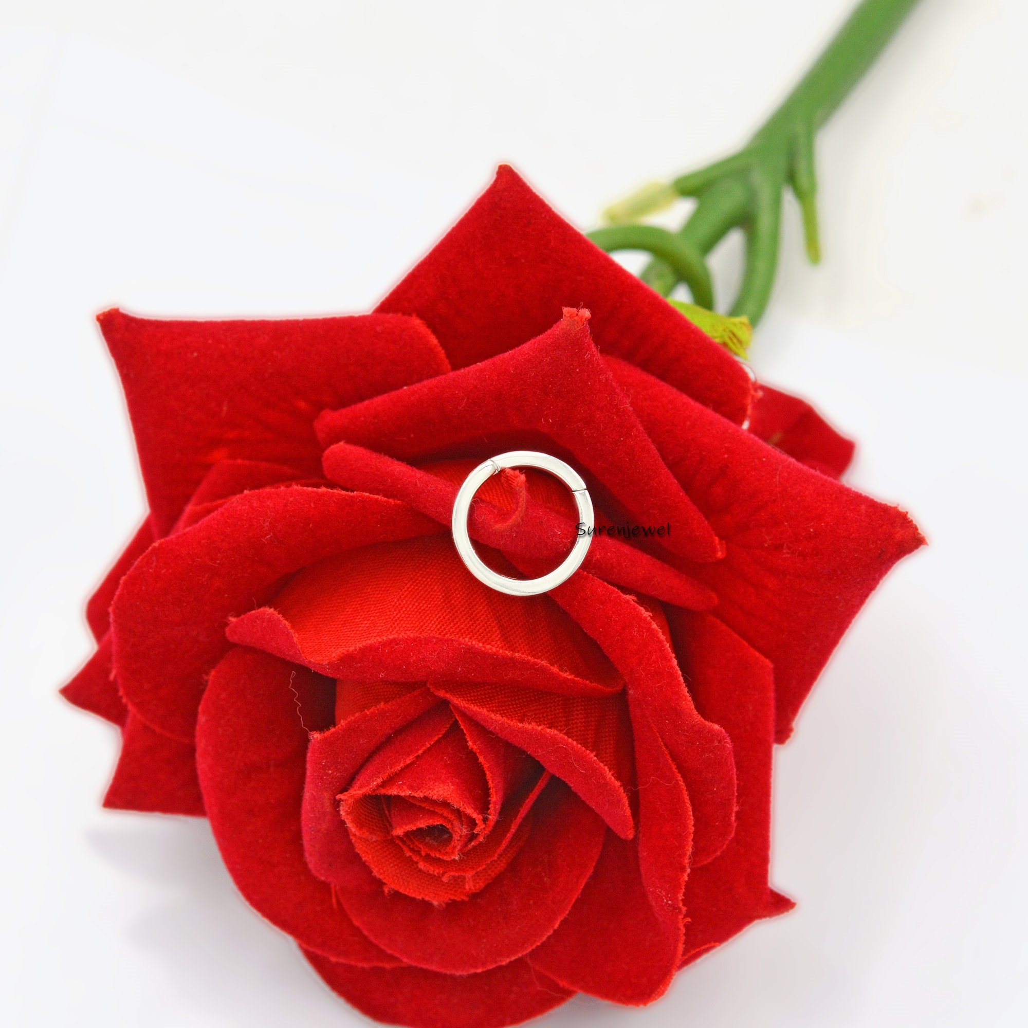925 Silver Circle Charm Enhancer Lock: 15mm Round Connector - View 7 - Suren Jewels | SKU: SJP447-SLYG-N47-18I