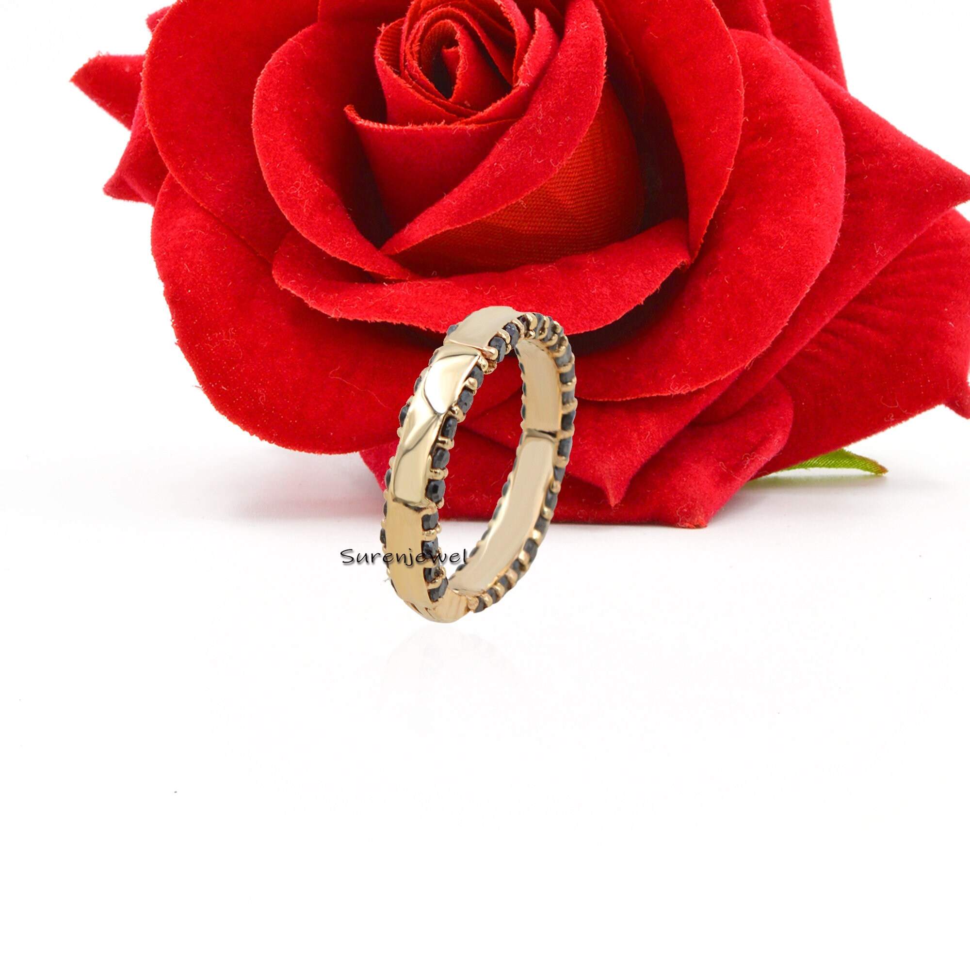 14k Gold Diamond Circle Charm Holder: Enhancer Connector, 15mm - View 4 - Suren Jewels | SKU: SJP876 -14KYGBDI