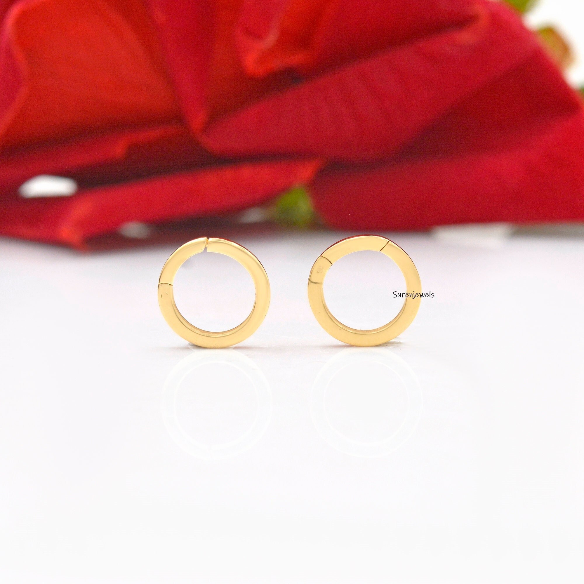 14K Gold Charm Enhancer, Multi-Link Charm Holder - View 5 - Suren Jewels | SKU: SJP570-SLYG-10M