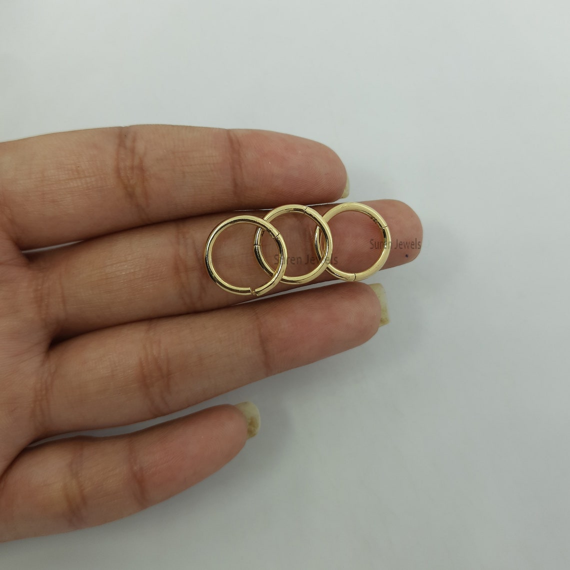14K Gold Endless Clicker 14k Seamless Clicker Gold. Multiple Etsy