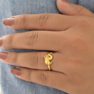 Anillo triangular minimalista de plata 925, anillo geométrico, anillo de plata, anillo minimalista, anillo triangular de diseñador imagen 14