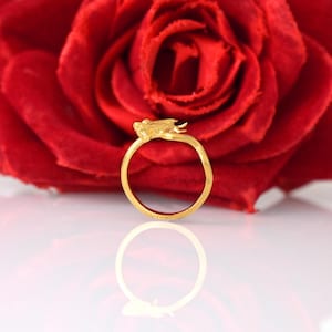Anillo triangular minimalista de plata 925, anillo geométrico, anillo de plata, anillo minimalista, anillo triangular de diseñador imagen 11