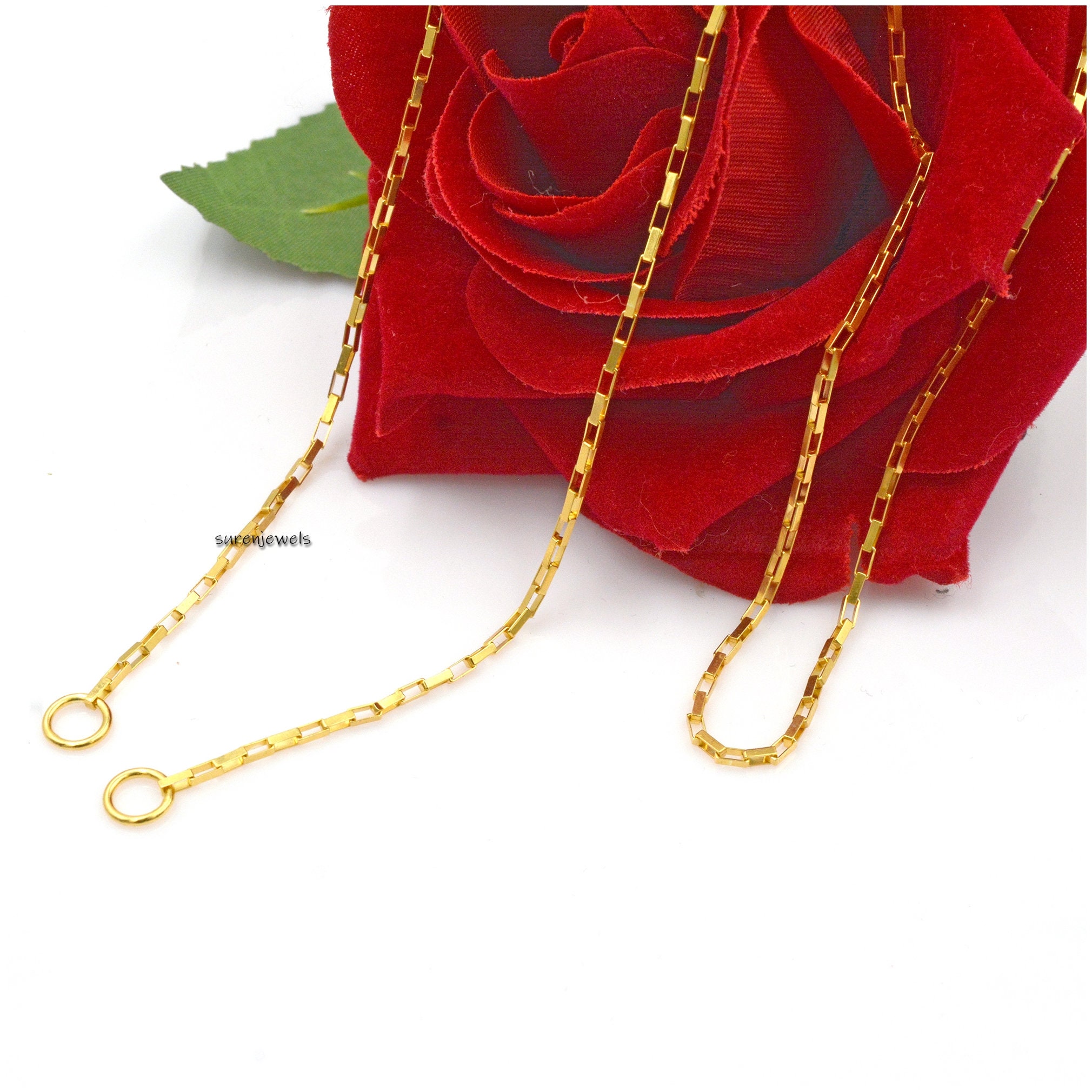 925 Silver Carabiner Box Chain Necklace: Square Link Padlock - View 2 - Suren Jewels | SKU: G25-SLNS-28I