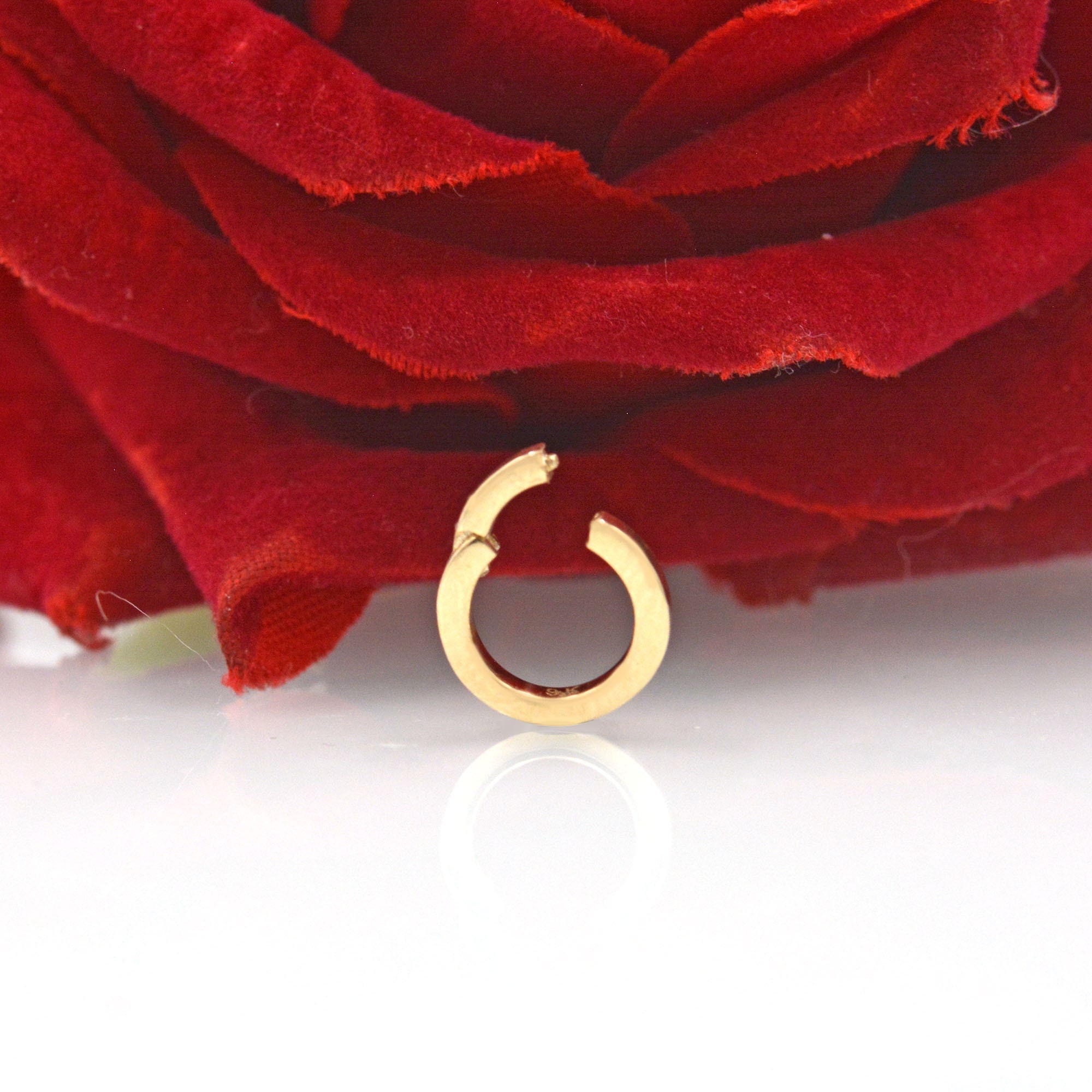 14K Gold Round Charm Holder Enhancer, Multi Charm - View 2 - Suren Jewels | SKU: SJA1528-