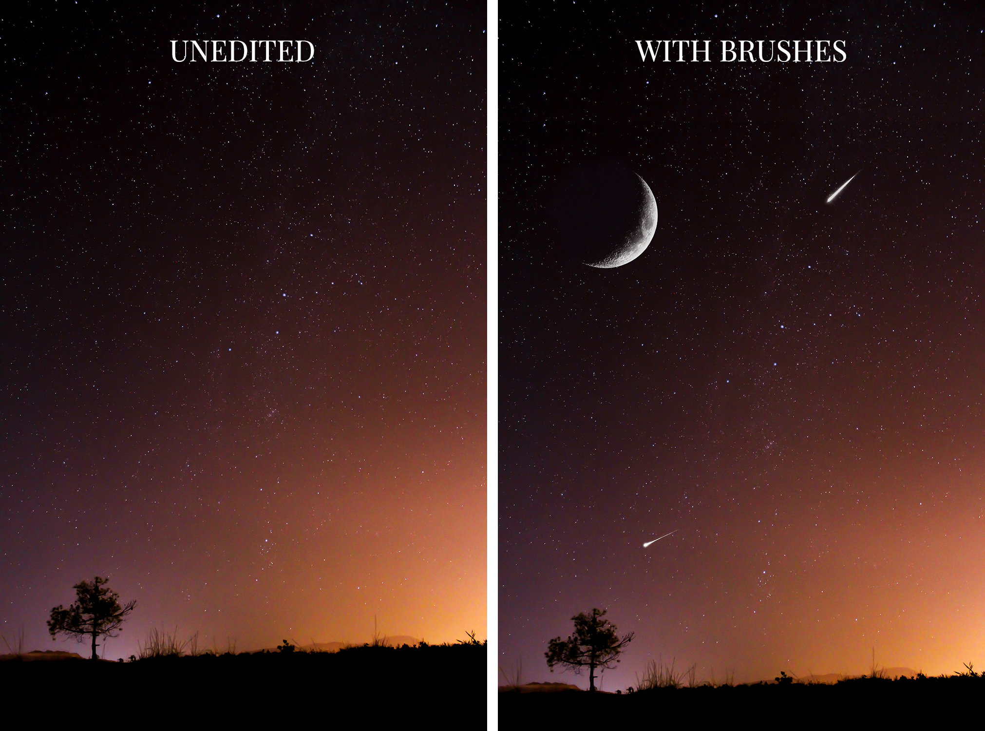 NIGHT SKY BRUSHES Starter Pack for Brushes Moon
