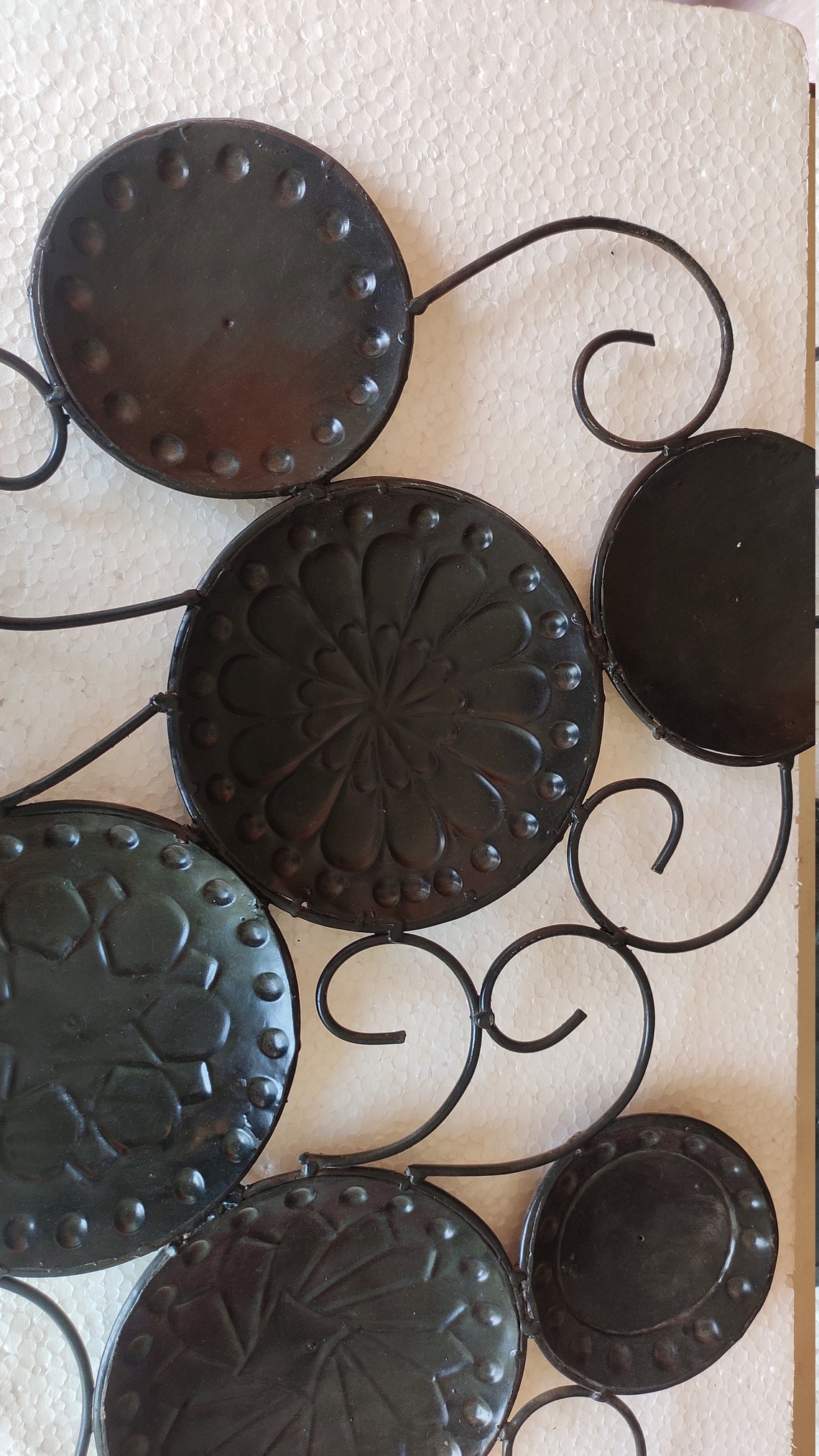 Antique Iron wall decor with antique gold finished Etsy