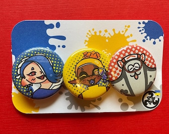 Set spille a 3 pulsanti Splatoon con taglio profondo / Shiver, Frye, Big Man!