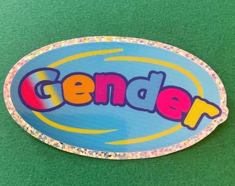 Webkinz Nostalgic 2000s Gender LGBT Vinyl 3" Sticker